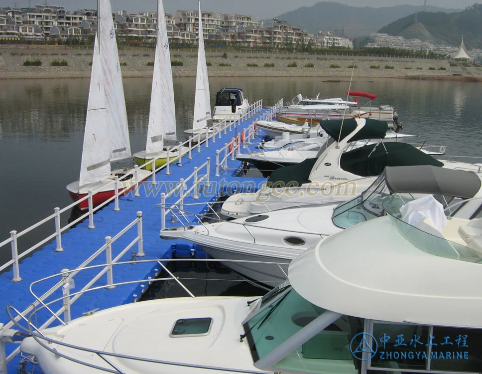 Plastic floating pontoon for Yacht luxury boat yacht  HDPE modualr floating dock