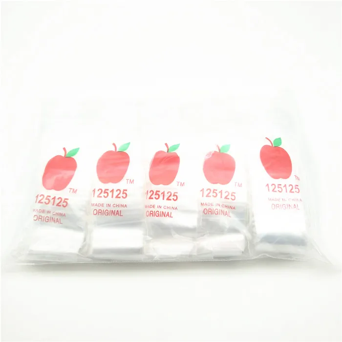 LDPE 125125 color ziplock mini apple bag