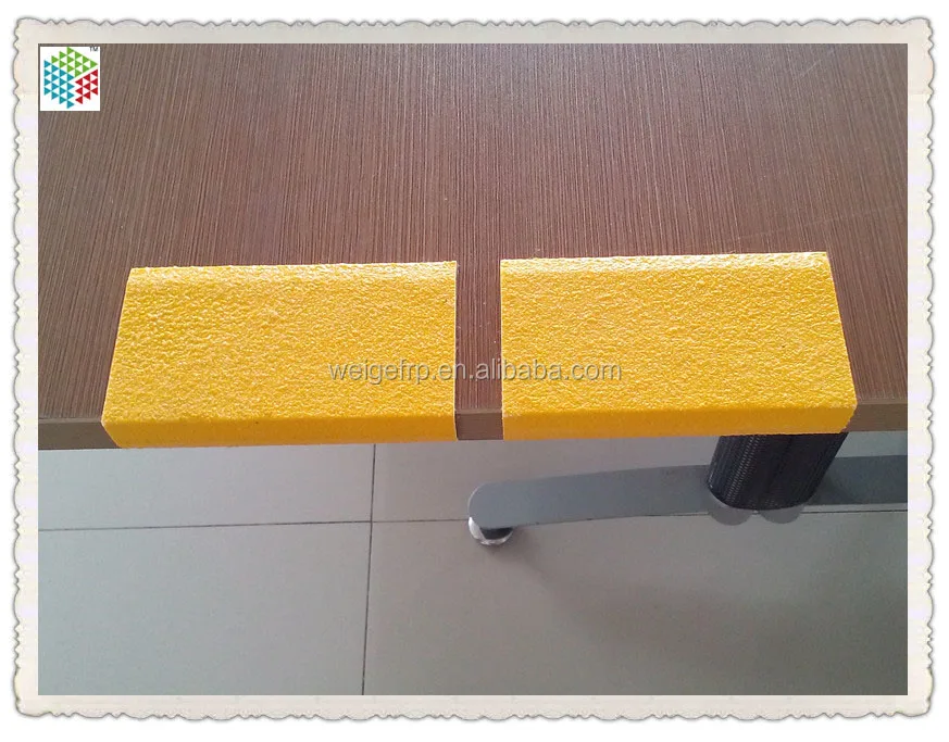Easy to install anti slip GRP Stair Treads Nosing