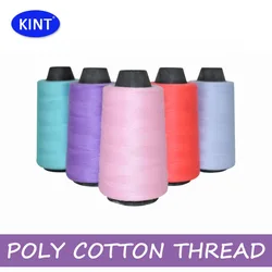 100% polyester spun 60/2 cotton overlocking sewing thread