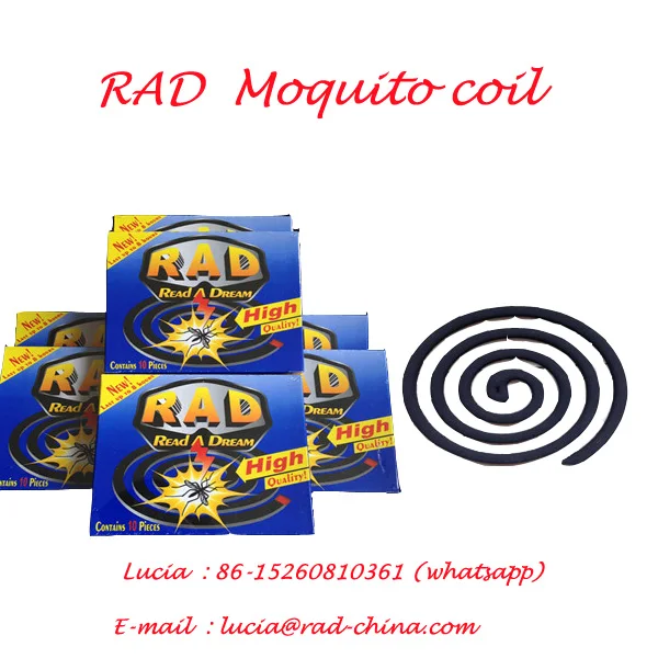Высококачественная недорогая черная Бездымная противомоскитная спираль RAD