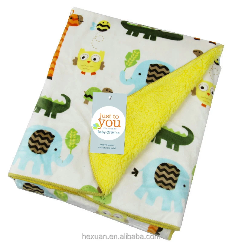 Baby Blanket Newborn Swaddle Coral Fleece Cartoon Double Layer Blankets Kids Envelope Stroller Wrap For Baby Bedding Blankets