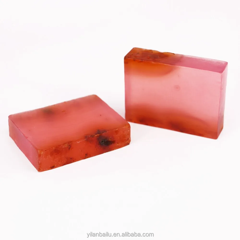 Transparent rose essential oil bath soap for 3~5stars hotel