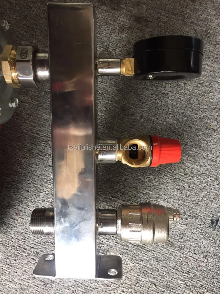 High quality EXPANSION VESSEL 5L/8L/ 12L/18L/24L WITH SAFETY GROUP BRACKET safety valve group