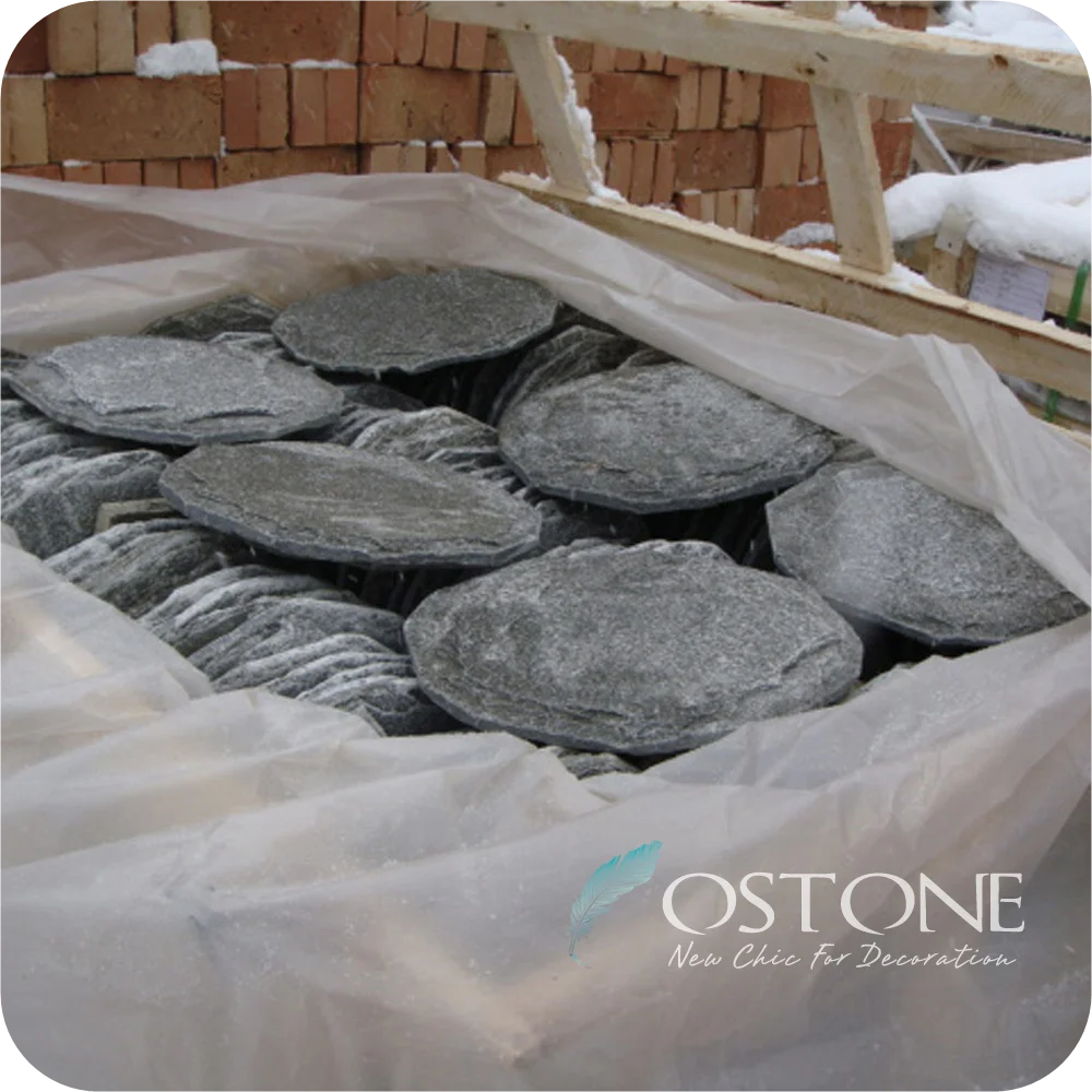 Round Pavers Black Slate Garden Stepping Stones Lowes With Factory Direct Prices