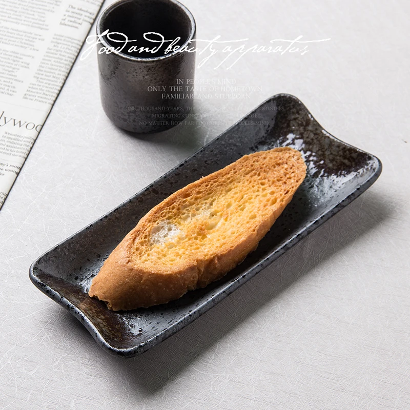 Restaurant/home/hotel ceramic dinnerware plate tableware use matte glazed plate japanese style porcelain serving tray set