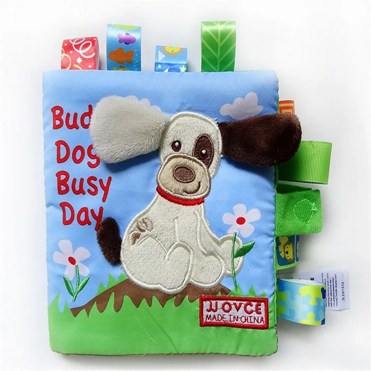 Wholesale Educational Intelligence toys Development Soft educ toy babi Cloth fabric book for child baby