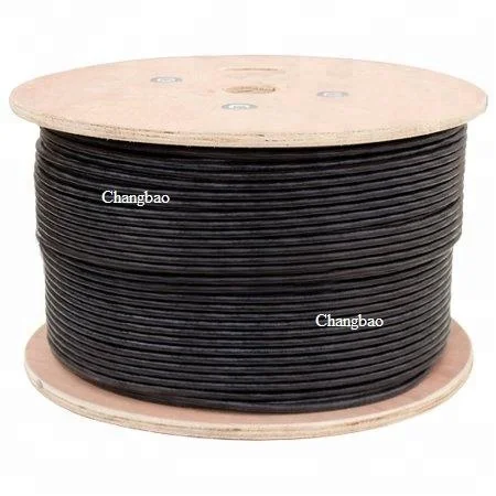 Антенный сетевой кабель Changbao CAT6 UTP и FTP с проволокой-мессенджером, уличный кабель Cat6