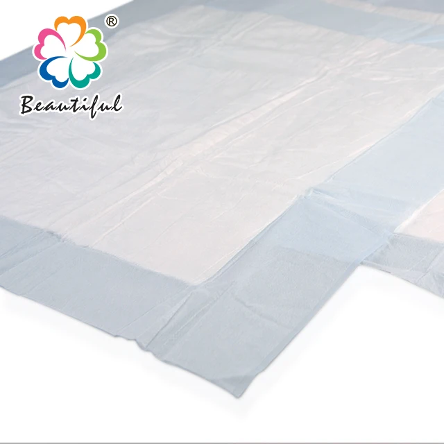 
China Wholesale CE ISO FDA Waterproof Adult urine Absorbent Bed Pads Bed Sheet Disposable Incontinent nursing underpad 900x600mm 
