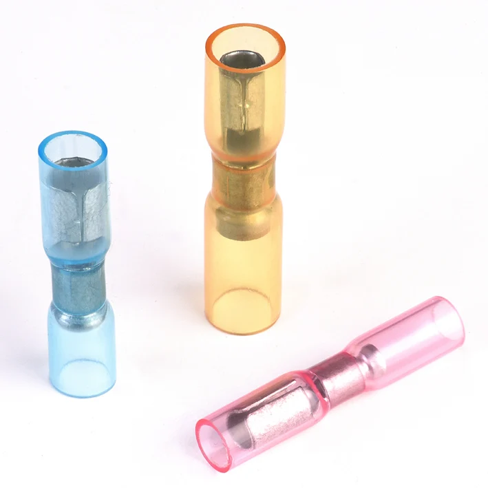 Нажмите провода голый hdpe термоусадочная пуля терминал (легко-записи) соединительный блок с припой кольцо