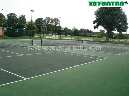 Synthetic outdoor basketball court flooring raw material