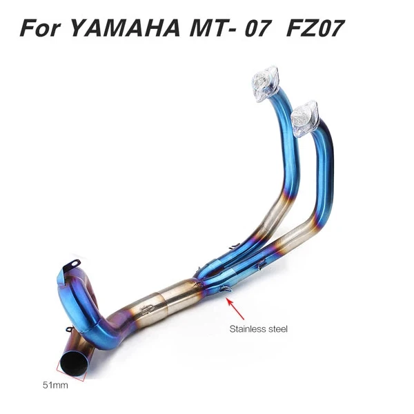 Сумасшедший старые Высокая производительность мотоцикл полный выхлопной трубы системы для YAMAHA FZ-07 MT-07
