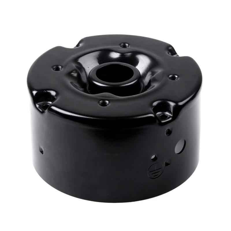 black powder coated sheet metal parts