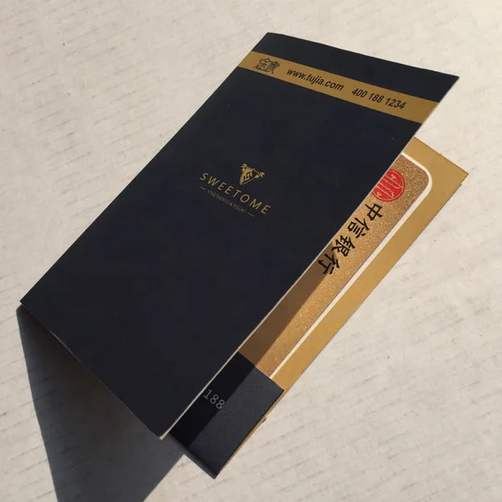 New Design custom credit card holder mini paper card envelope printing