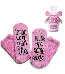 wholesale womens thermal heated disposable plastic wine socks