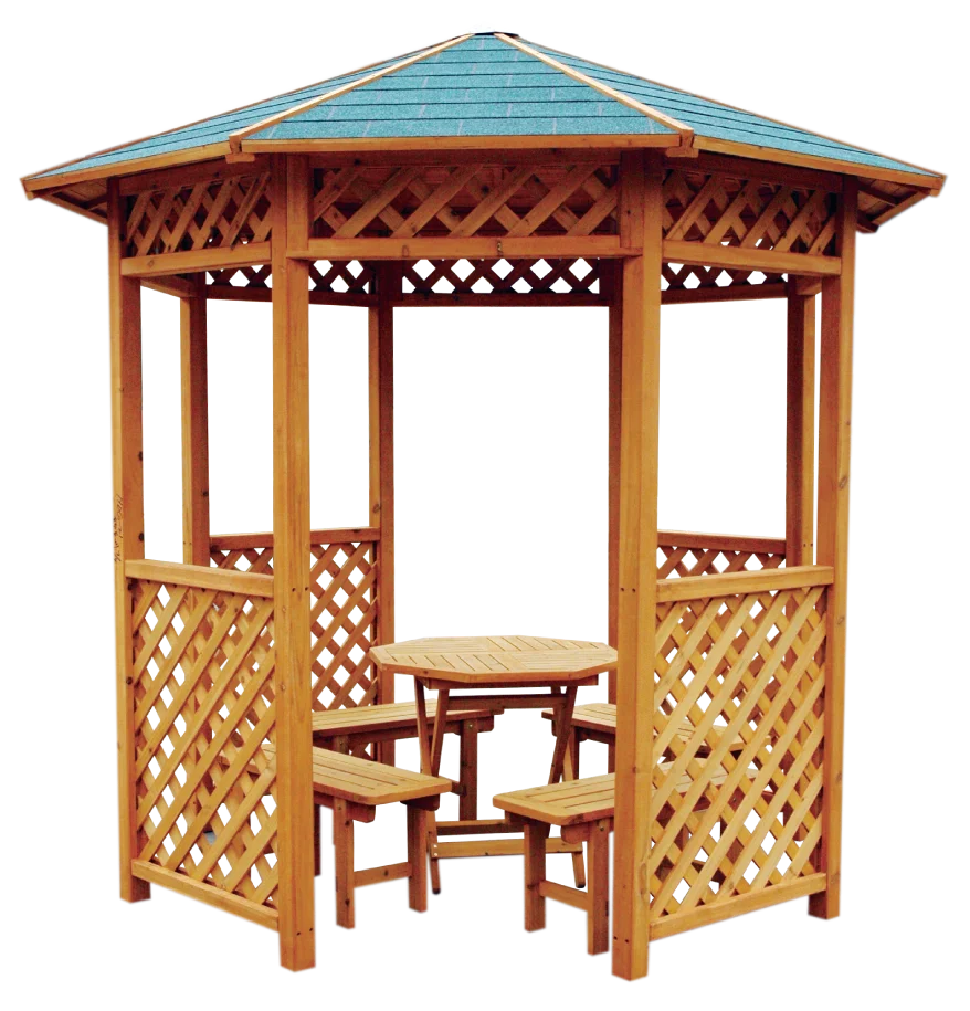 New Arrival Cheap price Natural wooden gazebo