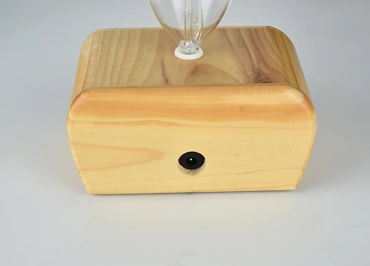 Fancy Essential Oil Aroma Diffuser, Scented Oil No Water Nebulizer with Real Wood Glass Material Diffuser