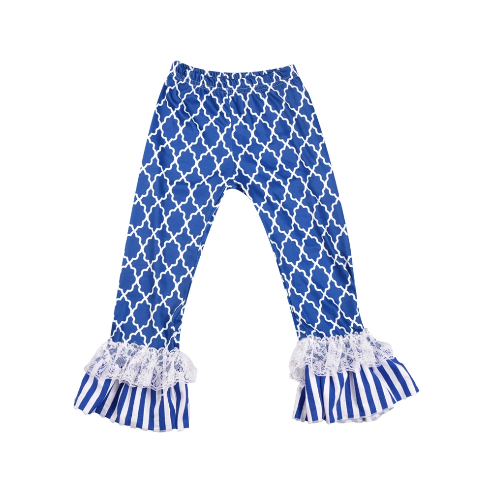 New style girls clothing set sleeveless basketball pattern top lace ruffle pants girls boutique girls outfits