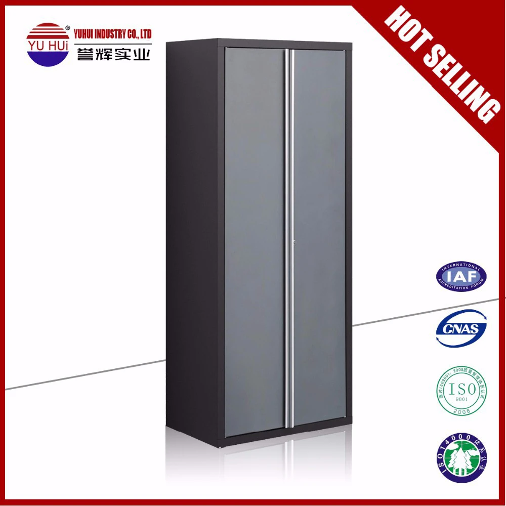 
Direct Sale Powder Coating KD 2 door steel workshop Garage wall cabinet in red and black 