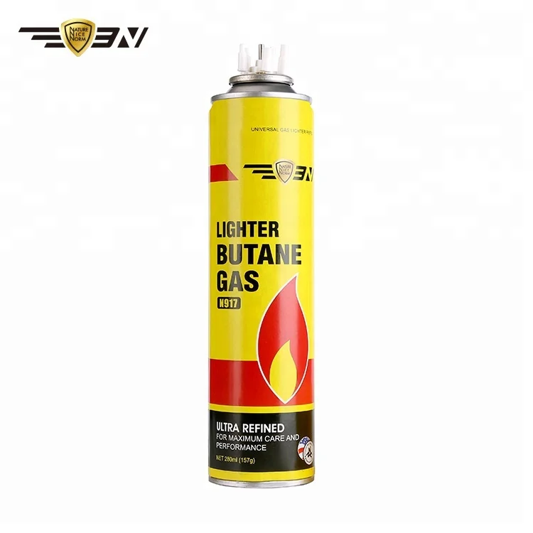 280ml Aerosol Lighter Butane Gas, Portable Torch Lighter Gas Refill, 3N Ultra Refined Gas Refill for Camping