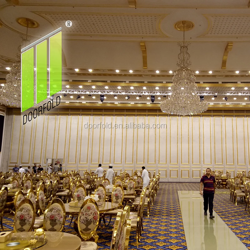 Fireproof partition wall for mosque room divider folding partition for muslim prayer folding room partition