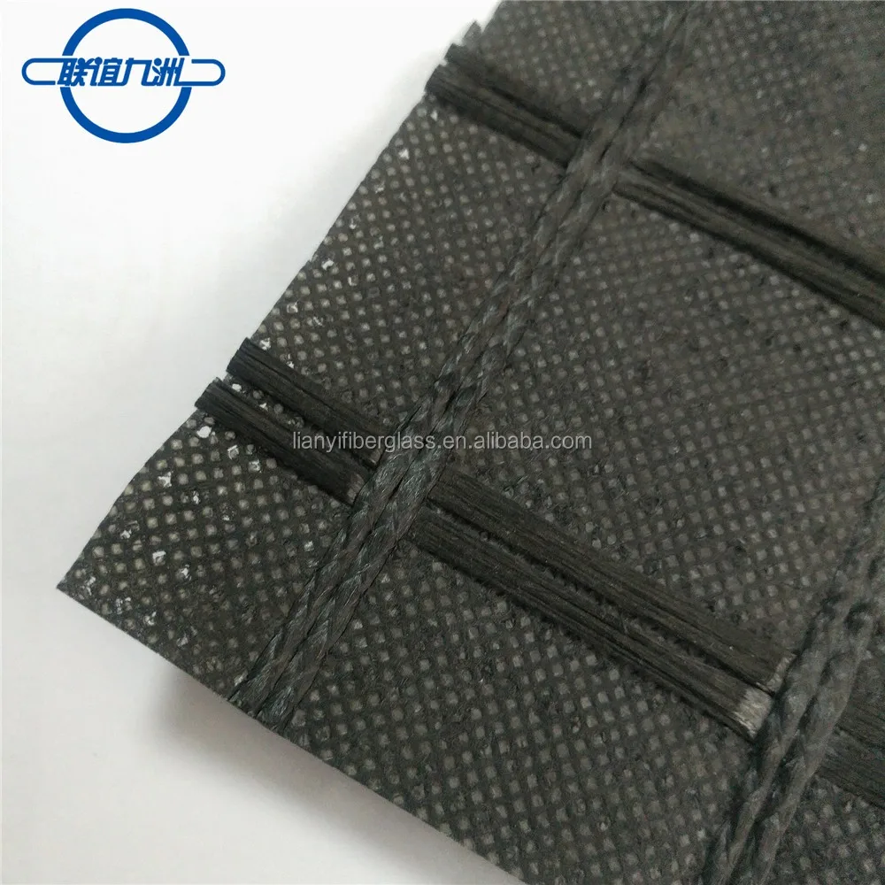 
Suture geogrid, knitted Polyester geogrid composite nonwoven geotextile for asphalt pavement reinforcement 