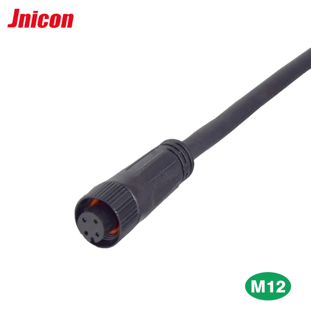 3pin M12 mini type electrical male to female plug and socket waterproof IP68 connector