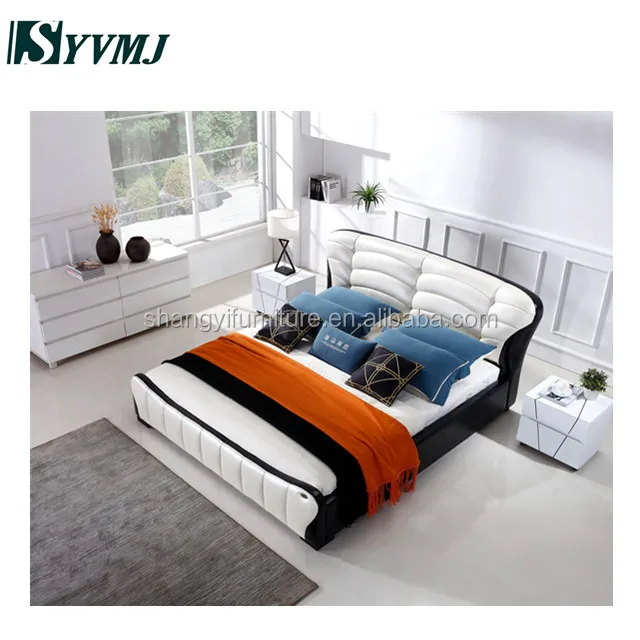 Новейшие дизайны кожаных кровати, удобная кровать небольшого размера