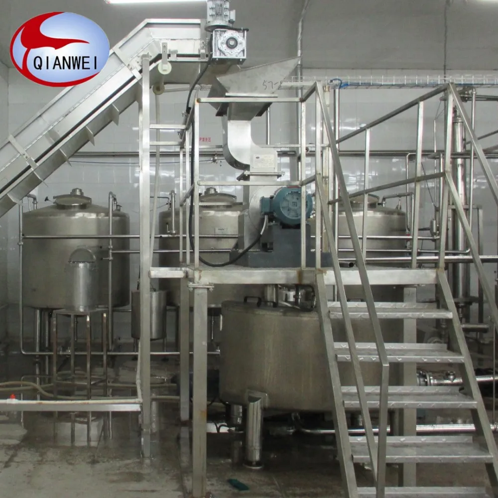 Factory price  plum peach jam paste juice making machine processing plant production line