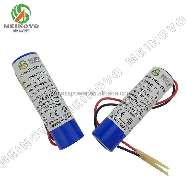 18650 li-ion 3.7V 2200mAh cylinder rechargeable battery