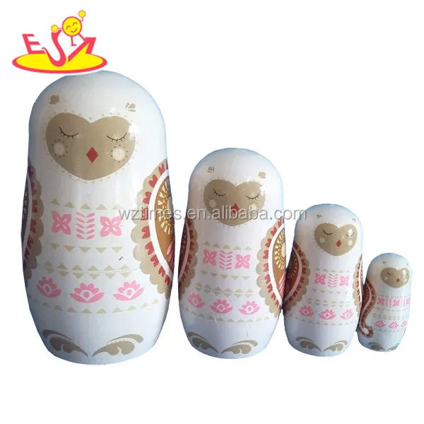 2023 Wooden Babushka Matryoshka Russian Doll for kids children W06D035