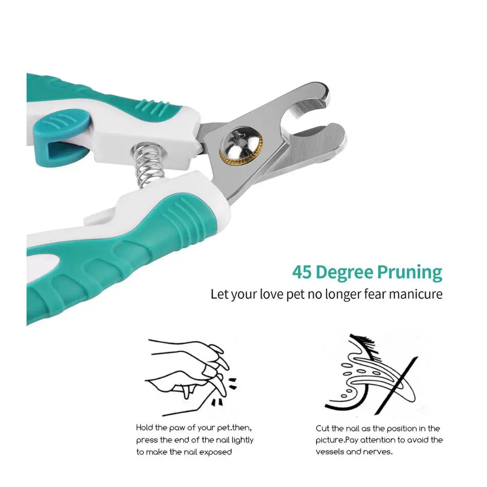 High Quality Pet Grooming Safety Scissors dog nail cli ppers and trimmer