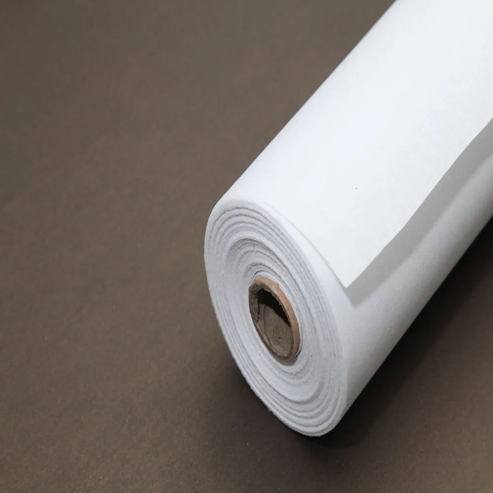 
100% polyester gum stay non woven interlining 1025HF , embroidery backing interlining 