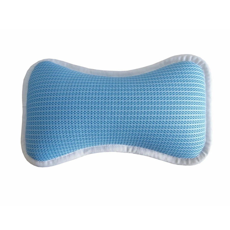 3D mesh material bath pillow with suction cup