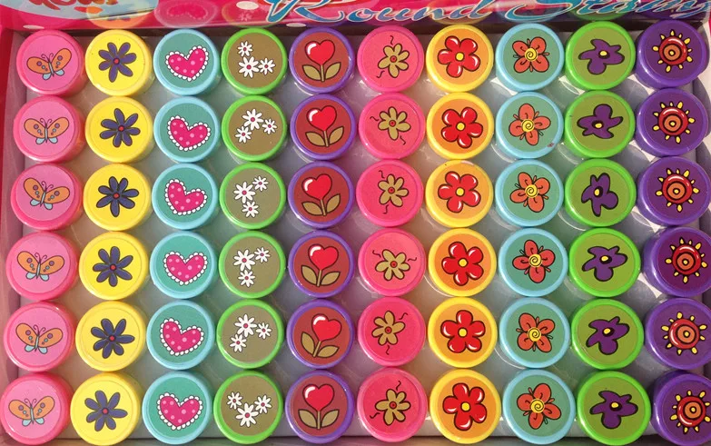 Amazon and ebay hotsale mix designs 60pcs kids stamp set