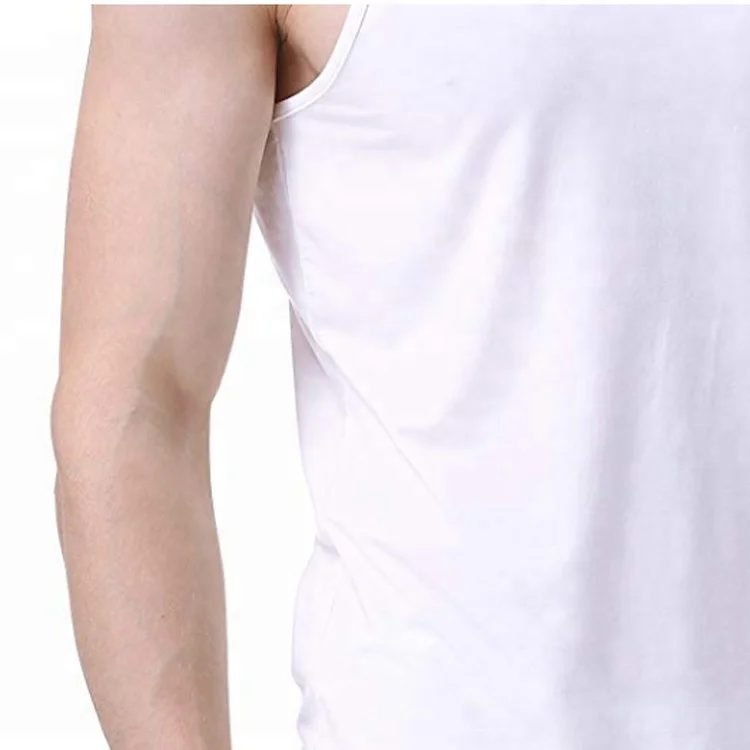 
Wholesale modal cotton fabric plus size mens breathable tank top 