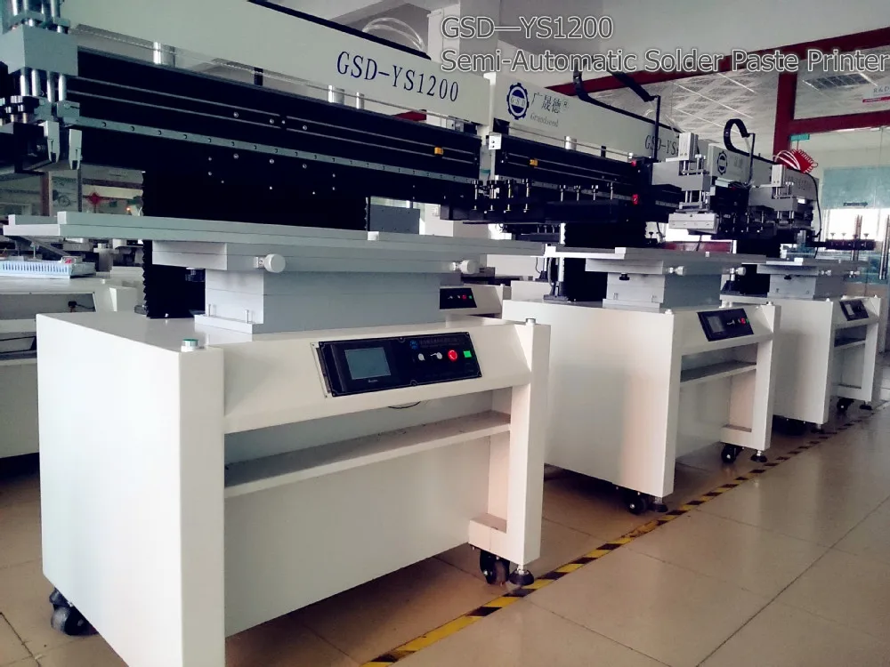 Машина для изготовления ювелирных изделий светодиодные трубки лампы, gsd-YS1200 полу-автоматическая pcb принтер для нанесения паяльной пасты на печатные платы, подходит для малого бизнеса