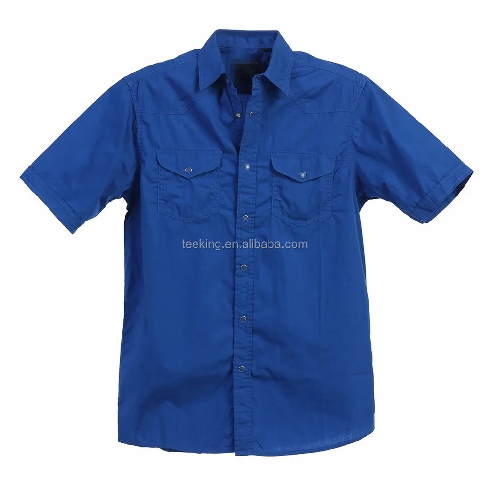 Customized button up men mechanic shirts