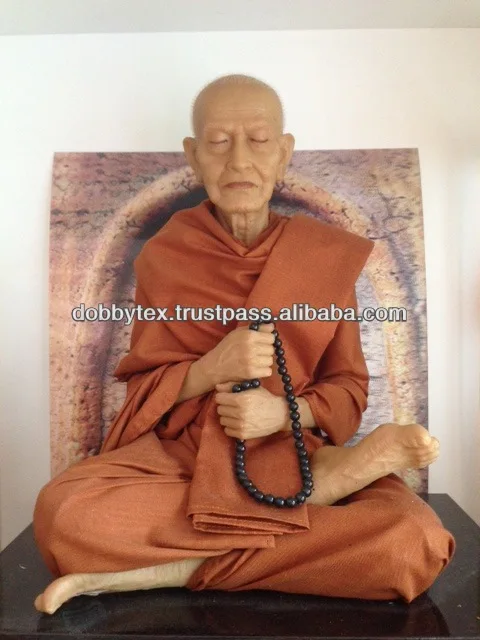 Waxwork Fiberglass Thai popular/Clergy Monk figure/Statue