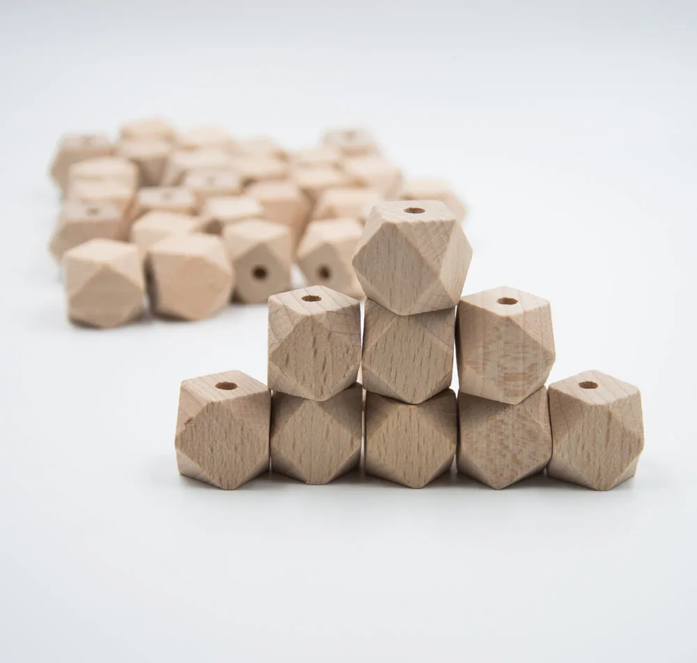 Необработанные геометрические бусины 20*4 мм, деревянные шестигранные бусины-разделители, бусины для украшений «сделай сам», деревянное ожерелье