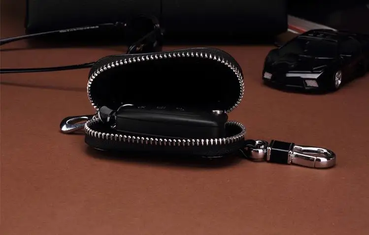 Новый роскошный дизайнерский кожаный чехол для ключей/чехол для автомобильного ключа с пользовательским логотипом