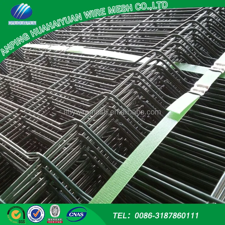 galvanised pvc coated Steel highway welded mesh fence panel
