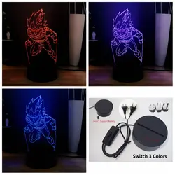 3D Illusion Planet Wars Light Cool Storm ridersSwitch 3 Color Change Led Baby Sleep Night Lamp room decoration Kids Holiday Gift