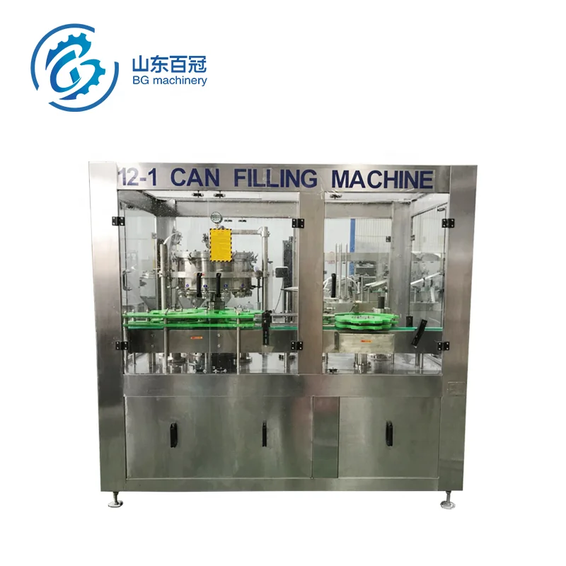 
Beer can filling machine 2000CPH automatic beer filler 