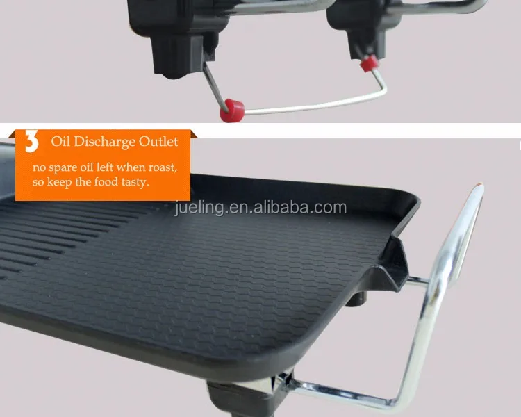 Factory price popular indoor electric tabletop bbq home electric grill with hot pot