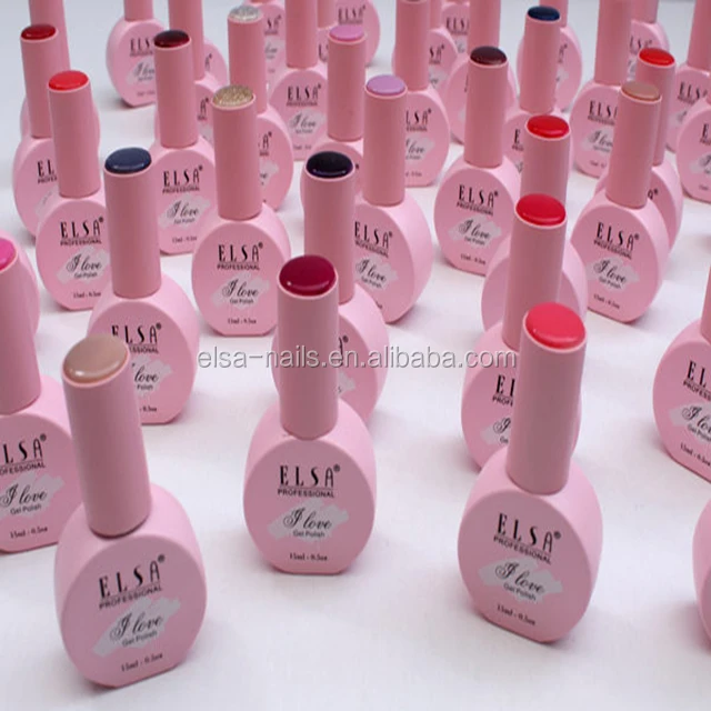 
2021 MSDS ELSA new fashion free sample colorful two step gel polish uv gel for women 