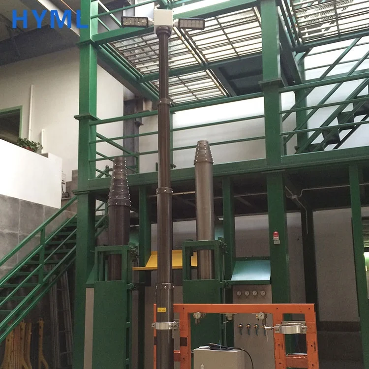 Built-in cable pneumatic telescopic mast lamp pole