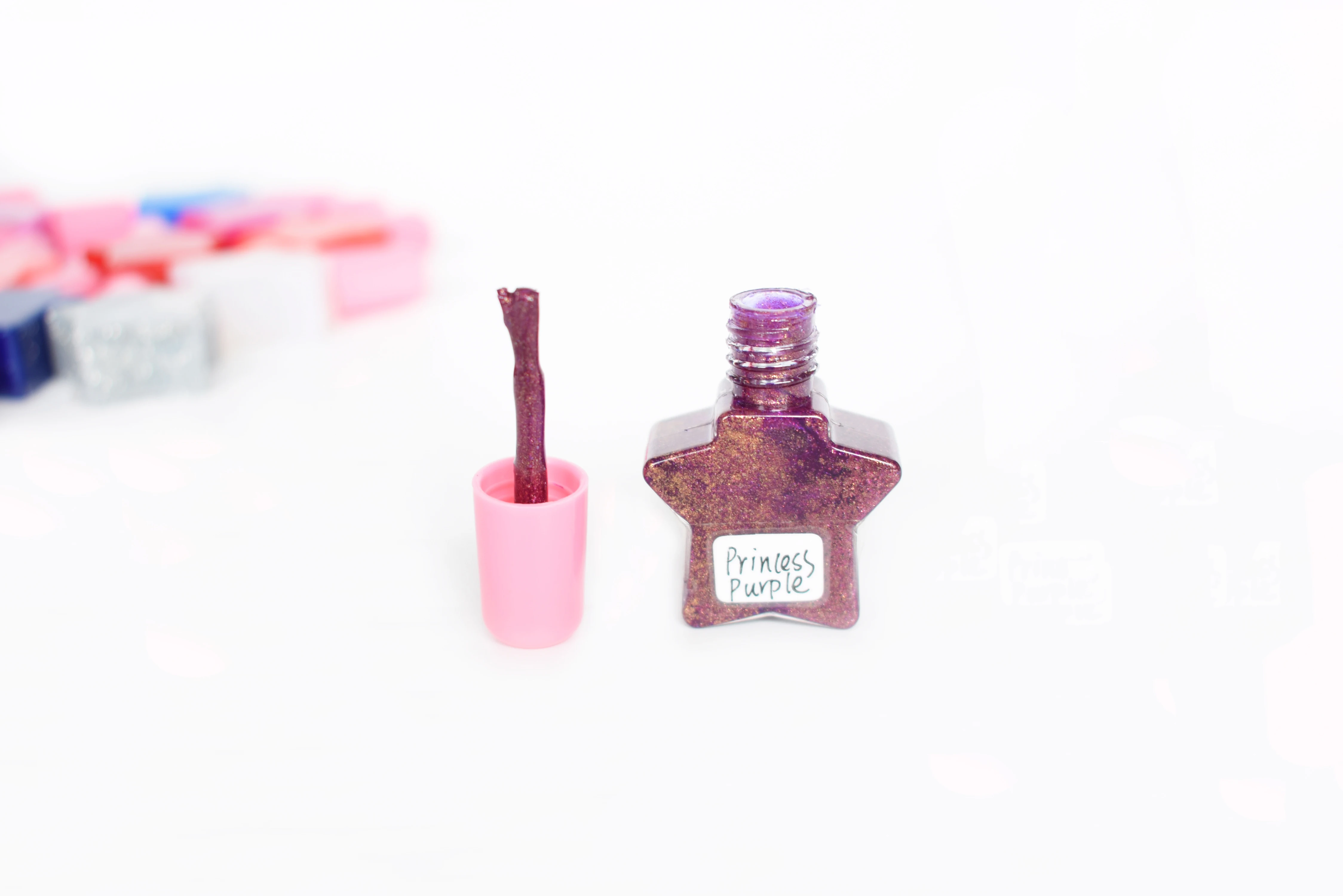 Bling Mini Drying Fast Water Based Peel Off Eco Friendly Nail Polish Wholesale Hot Sale Kids Toy