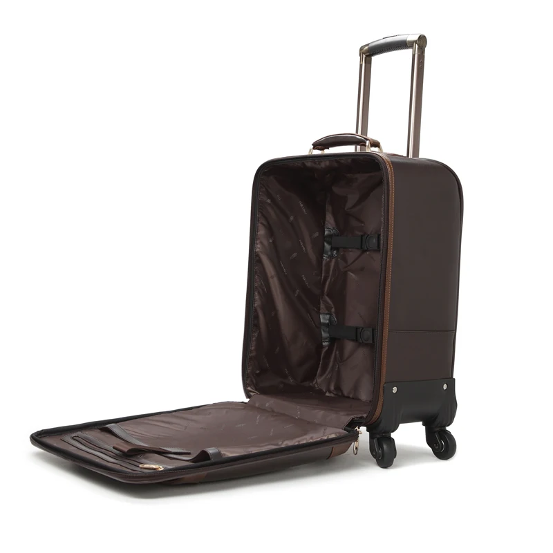 
Hot-selling luggage suitcase Polyurethane leather pull rod luggage set pull rod suitcase 3 sets 