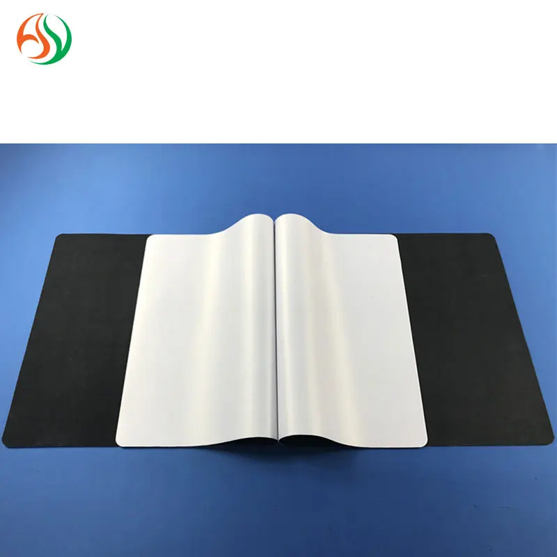 AY Stock 14 X 24 Inch Blank White Mouse Pad Material Neoprene Rubber Fabric Blank Playmat For Sublimation Printing